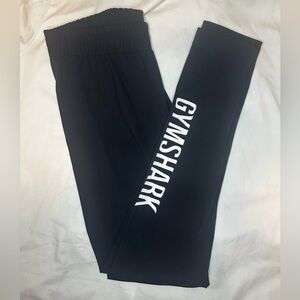 Gymshark Black Leggings Logo Graphic High Rise Workout Leggings Women’s Small